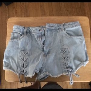 Light blue shorts